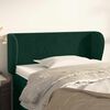 vidaXL Kopfteil mit Ohren Dunkelgr&uuml;n 103x23x78/88 cm Samt
