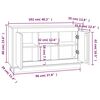 vidaXL Sideboard R&auml;uchereiche 102x35x60 cm Holzwerkstoff