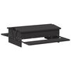 vidaXL H&uuml;hnertretfeeder Schwarz 75 x 53 x 20,5 cm Kaltgewalzter Stahl