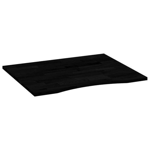 vidaXL Schreibtischplatte Dunkelbraun 100x80x2,5 cm Massivholz Eiche