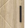 vidaXL Badezimmerschrank mit Speicher Sonoma-Eiche 30 x 35 x 95 cm