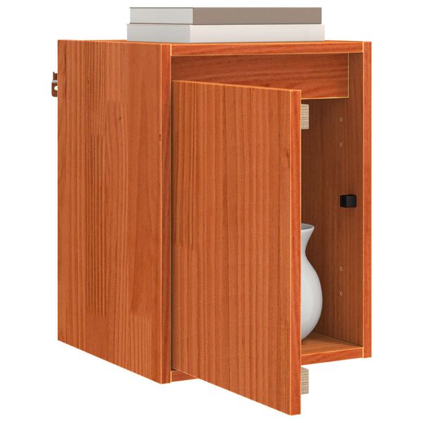 vidaXL Wandschrank Wandmontiert 2 pcs Wachsbraun 30 x 30 x 40 cm