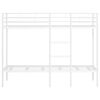 vidaXL Etagenbett ohne Matratze Wei&szlig; 80x200 cm Stahl