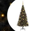 vidaXL Weihnachtsbaum Schwarz 180 cm PVC