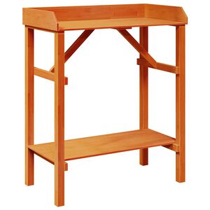 vidaXL Pflanztisch Braun 75 x 40 x 90 cm Massives Kiefernholz