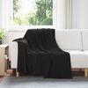 vidaXL Wohndecken 6 pcs Schwarz 200 x 150 cm Fleece