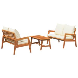 vidaXL Bistrogarnitur 3 stk. Braun Massivholz Akazie