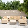 vidaXL 8-tlg. Garten-Sofagarnitur Massivholz Kiefer