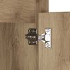 vidaXL LED Nachttisch 2 pcs Artisan-Eiche 38 x 34 x 61 cm