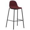 vidaXL 3-tlg. Bar-Set Stoff Weinrot