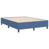 vidaXL Plattformbettgestell Blau 160 x 200 cm Stoff