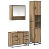 vidaXL Badezimmerm&ouml;bel-Set 3 Stk. Artisan-Eiche 90 x 33 x 60 cm