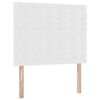 vidaXL Bett mit Stauraum und LED mit LED Wei&szlig; 120 x 190 cm Kunstleder