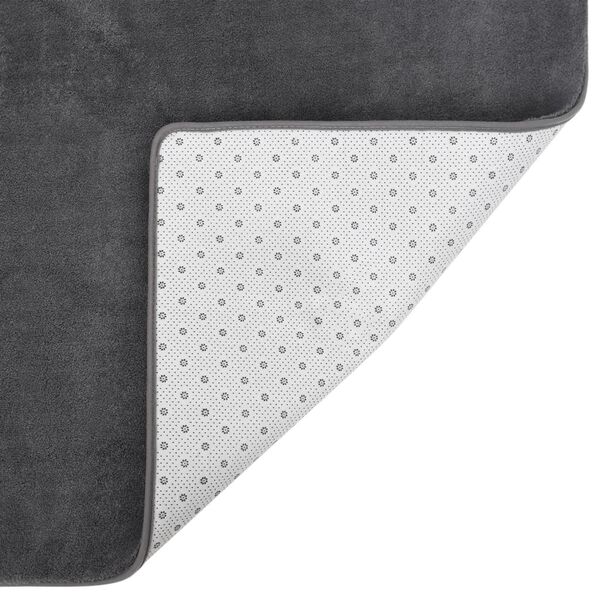 vidaXL Hochflor-Teppich Anthrazit 200x140 cm