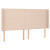 vidaXL Boxspringbett mit Matratze & LED Cappuccino-Braun 200x200cm