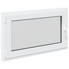 vidaXL Kellerfenster RISOR 100 x 60 cm PVC und Glas Wei&szlig;