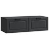 vidaXL Wandmontierter TV-Schrank Schwarz 98 x 41 x 30 cm Holzwerkstoff