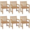 vidaXL 7-teiliges Garten-Ess-Set 150 x 90 cm Massivholz Teak
