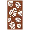 vidaXL Garten-Wanddeko 105x55 cm Cortenstahl Blatt-Design