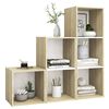 vidaXL 3-tlg. TV-Schrank-Set Wei&szlig; Sonoma-Eiche Holzwerkstoff
