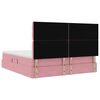 vidaXL Aufbewahrungsbett mit Matratze Rosa 160 x 200 cm Samt