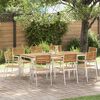 vidaXL Gartenstuhl 8 pcs &Ouml;l-Natur 56 x 54,5 x 87 cm Massivholz Teak