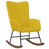 vidaXL Schaukelstuhl Samt Senfgelb