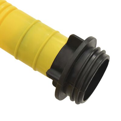 vidaXL Fußpumpe 21x29,5 cm PP und PE Grau und Gelb