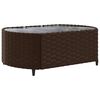 vidaXL 10-tlg. Garten-Sofagarnitur mit Kissen Braun Poly Rattan
