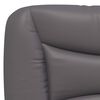 vidaXL Bett mit Matratze "Hvar" Grau 100x200 cm Kunstleder