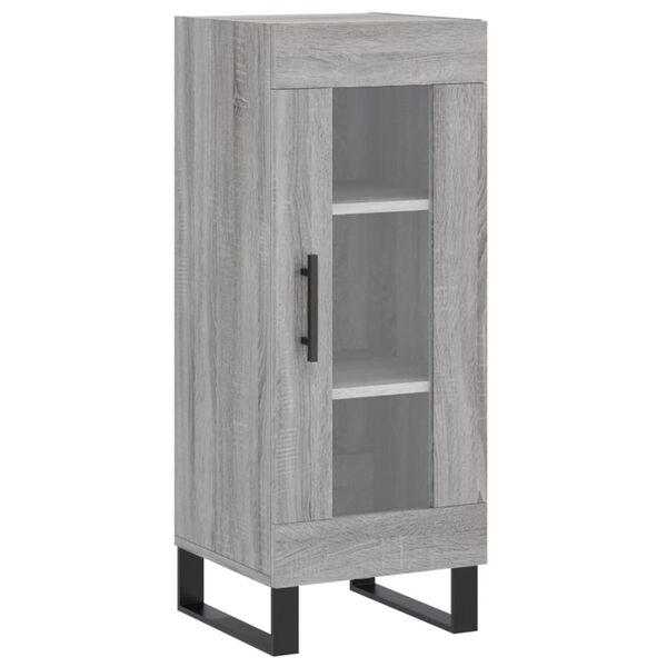 vidaXL Sideboard Grau Sonoma 34,5x34x90 cm Holzwerkstoff