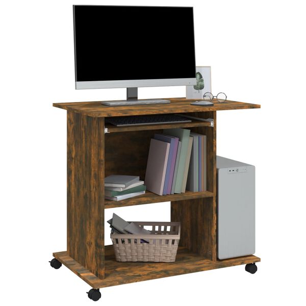 vidaXL Schreibtisch R&auml;uchereiche 80x50x75 cm Holzwerkstoff