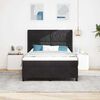 vidaXL Boxspringbett mit Kopfteil Schwarz 160 x 200 cm Samt