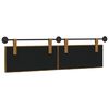 vidaXL H&auml;ngevorderseite Wandmontiert Braun 190 x 55 x 7 cm Samt