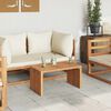 vidaXL Garten-Beistelltisch Braun 70 x 37,5 x 35,5 cm Massivholz Teak