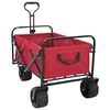 vidaXL Einkaufswagen mit Bremsen Rot 89 x 63 x 96 cm