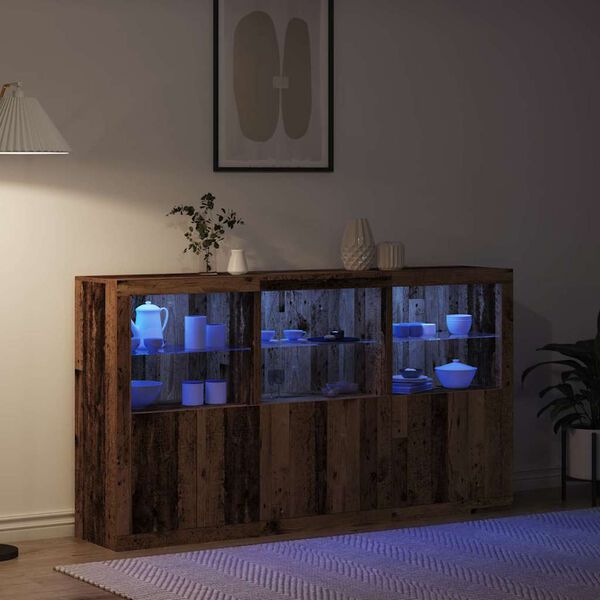 vidaXL Sideboard Altholz 181,5 x 37 x 100 cm Holzwerkstoff