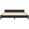 vidaXL Bettgestell ohne Matratze Schwarz 160x200 cm Samt