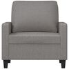 vidaXL Sessel Hellgrau 60 cm Stoff