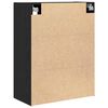 vidaXL Wandschrank Wandmontiert Schwarz Eichen-Optik 69,5 x 34 x 90 cm