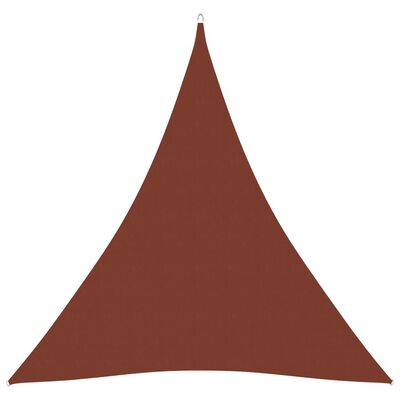 vidaXL Sonnensegel Oxford-Gewebe Dreieckig 4x4x4 m Terrakotta-Rot