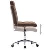 vidaXL Esszimmerst&uuml;hle 2 Stk. Braun Stoff