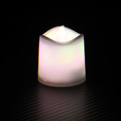 vidaXL LED-Teelichter 12 Stk. Flammenlos Elektrisch Bunt