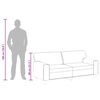 vidaXL 2-Sitzer-Sofa Schwarz 140 cm Kunstleder