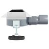 vidaXL Duschabfluss mit Glash&uuml;lle und 360&deg; Siphon Schwarz 70 cm
