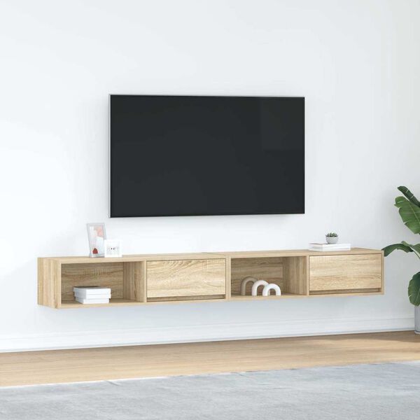 vidaXL TV-Schr&auml;nke 2 Stk. Sonoma-Eiche 100x31x25,5 cm Holzwerkstoff