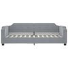 vidaXL Tagesbett Ausziehbar Hellgrau 90x200 cm Stoff