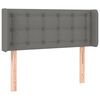 vidaXL Kopfteil mit Ohren Dunkelgrau 83x16x78/88 cm Stoff