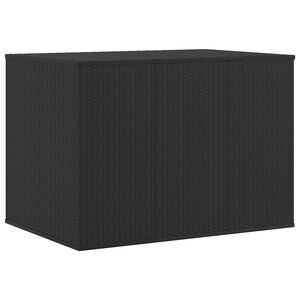 vidaXL Garten-Kissenbox PE Rattan 145x100x103 cm Schwarz