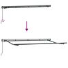 vidaXL Einziehbare Markise Anthrazit 350 x 200 cm
